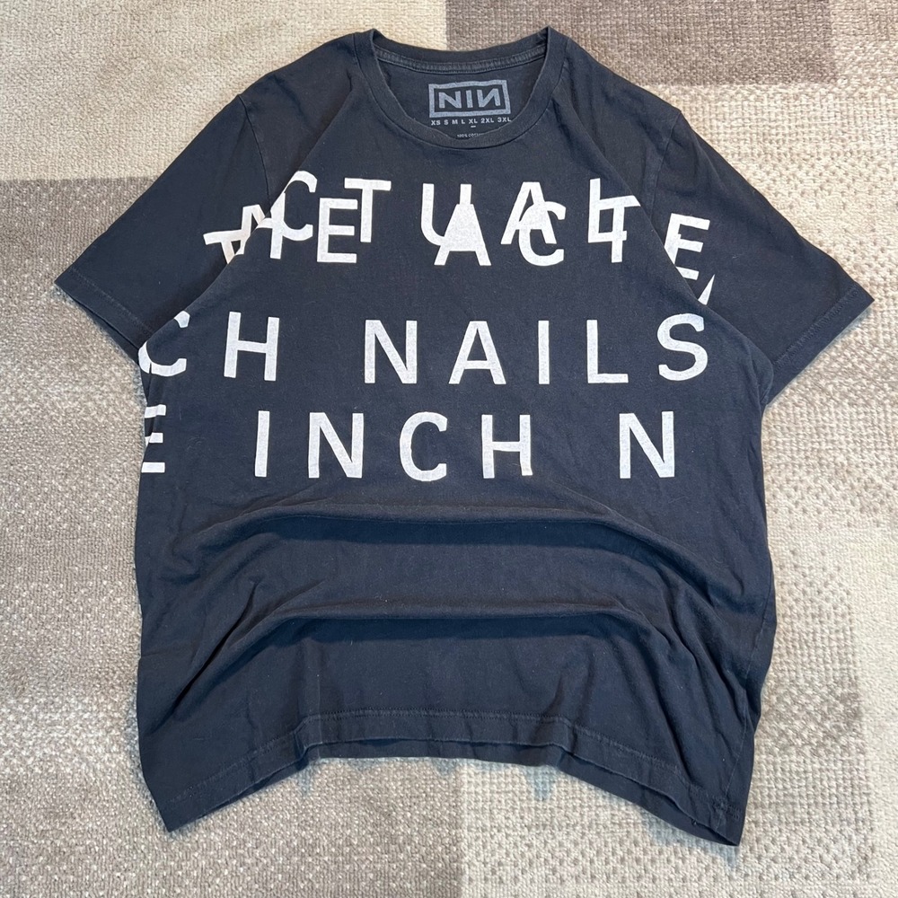 Nine Inch Nails NIN Not The Actual Events Band T-Shirt Black Mens Size XL